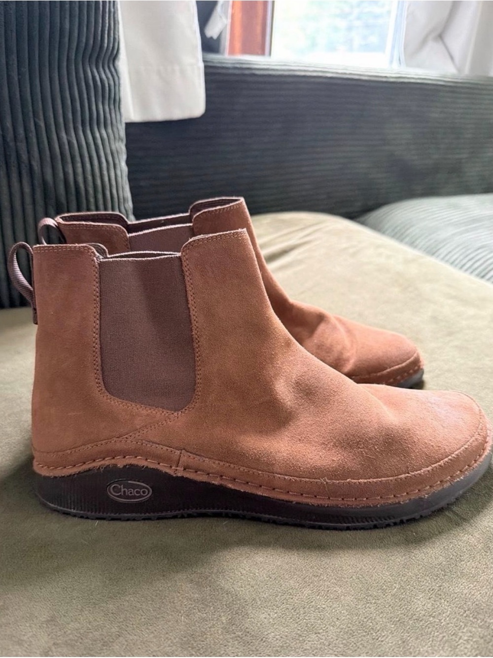 Chaco Women's Chestnut Suede Chelsea Boots